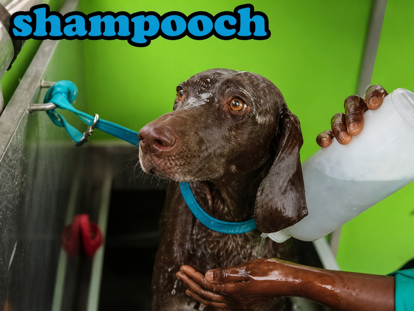 A happy Shampooch client after grooming